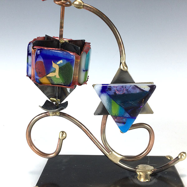 Dreidel on Star Stand